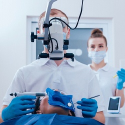 Person undergoing root canal in Phoenix